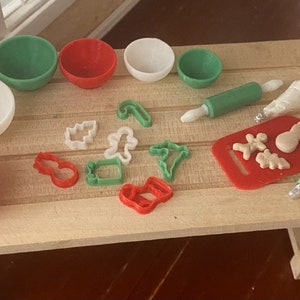 1:12 Christmas Baking Set! Buy as a set or all separately!