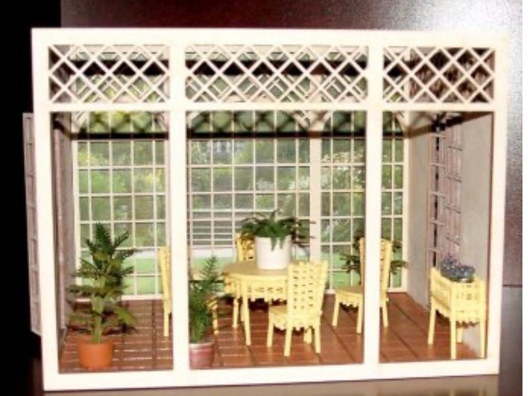 Half Scale (1:24) “kirby Sunroom” Kit by Michelle’s Miniatures. - Etsy
