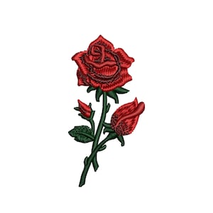 Rose Embroidery Design - Floral Machine Embroidery File - Flower Embroidery Pattern - Digital Download for Brother, Janome, Singer