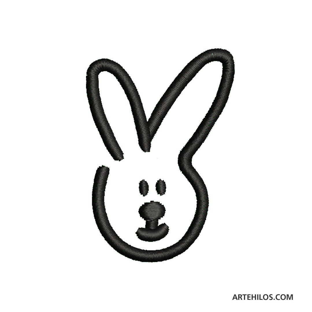 BUNNY Machine Embroidery Design - Etsy