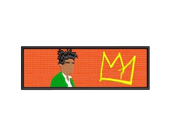 Diseño de bordado de máquina de Jean-Michel Basquiat