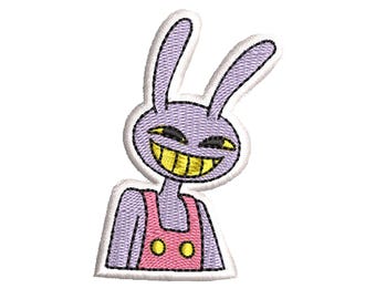 Machine embroidery design by Jax, Pomni Circus Digital, anime