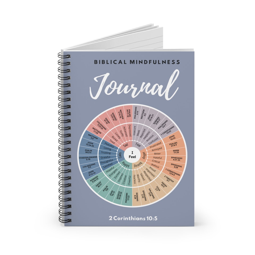 Bible Emotions Wheel Journal Feelings Wheel Mental Health Journal ...
