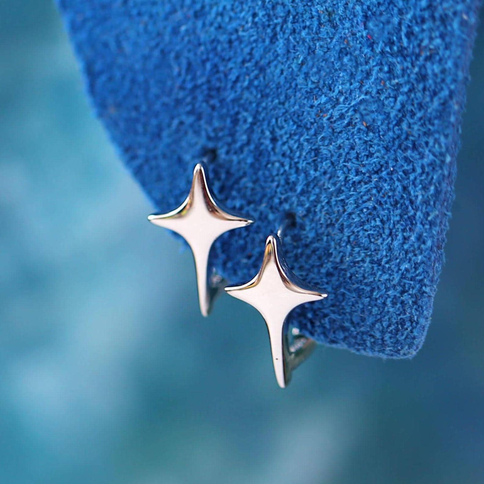 Orecchini A Cerchio Luna E Stelle Argento | Alta Bigiotteria - Foto 8