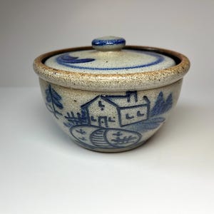 Rowe Pottery Quart Crock Jar- Gray Salt Glaze Stoneware Rowe Pottery Quart Crock Jar- Gray Salt Glaze Stoneware