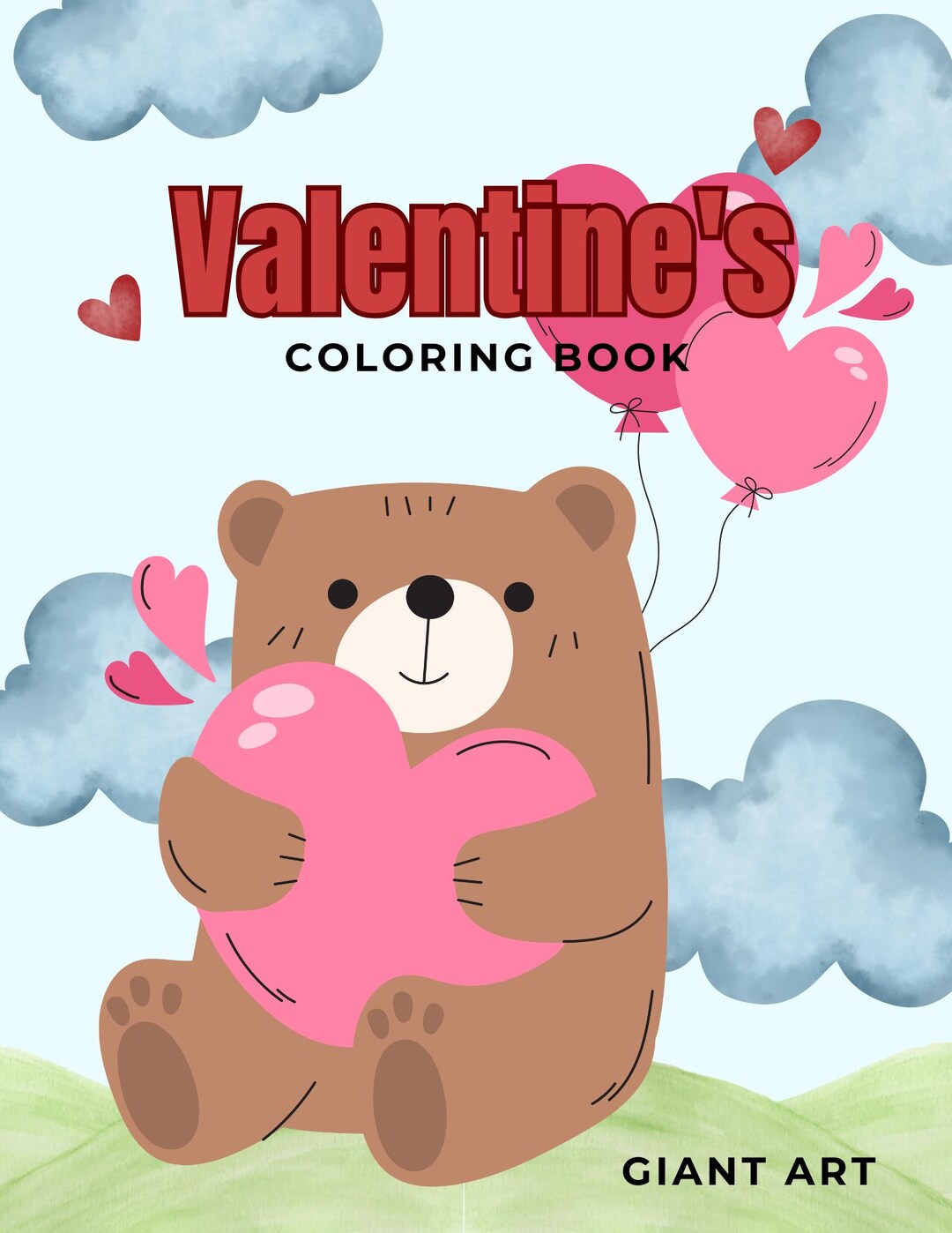 Valentine's Day Coloring Book | 25 Pages - Etsy