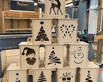 Christmas lanterns, Lanterns, digital download, crv, eps, dxf, ai, svg files, cnc files