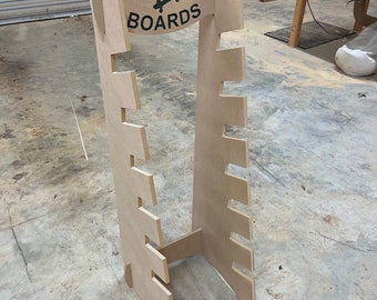 Skateboard rack file, 2 different sizes, 48&quot; and 34&quot; high digital download, crv, eps, dxf, ai, svg files, cnc files