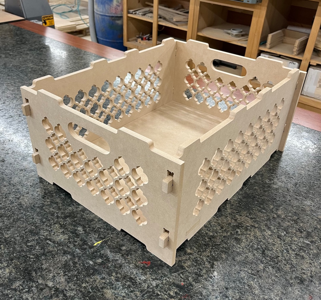 Quatrefoil Stackable Box CNC File, Laser Cut Shelving (digital Download ...
