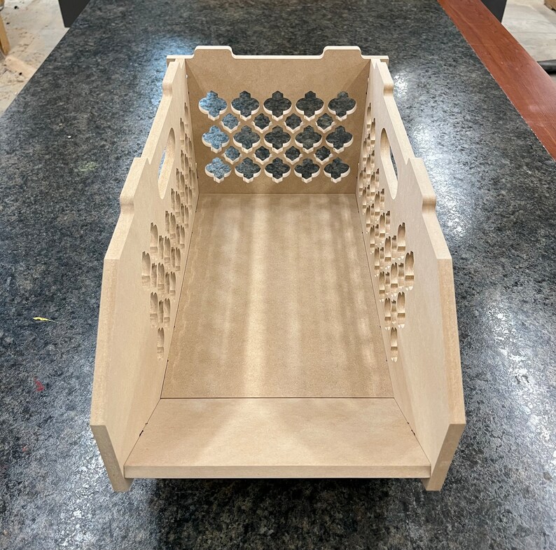 Stackable Crate CNC Cut File, Quatrefoil Pattern (digital Download) - Etsy