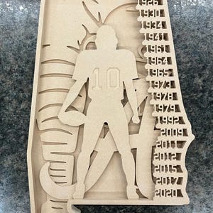 Alabama Football Elephant Door Hanger CNC File (Digital Download)