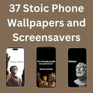 37 fondos de pantalla eternos para teléfonos con sabiduría estoica: con Marco Aurelio, Séneca, Epicteto y Zenón/Estoicismo