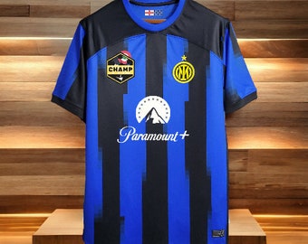 Inter Milan voetbalshirt 2024 10, Inter Milan thuisvoetbalshirt, retro sporttenues, cadeaus voor heren