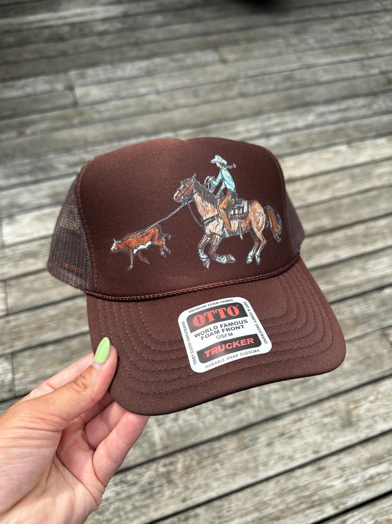 Roping Steer Women's Trucker Hat, Cowgirl Western Hat - Etsy