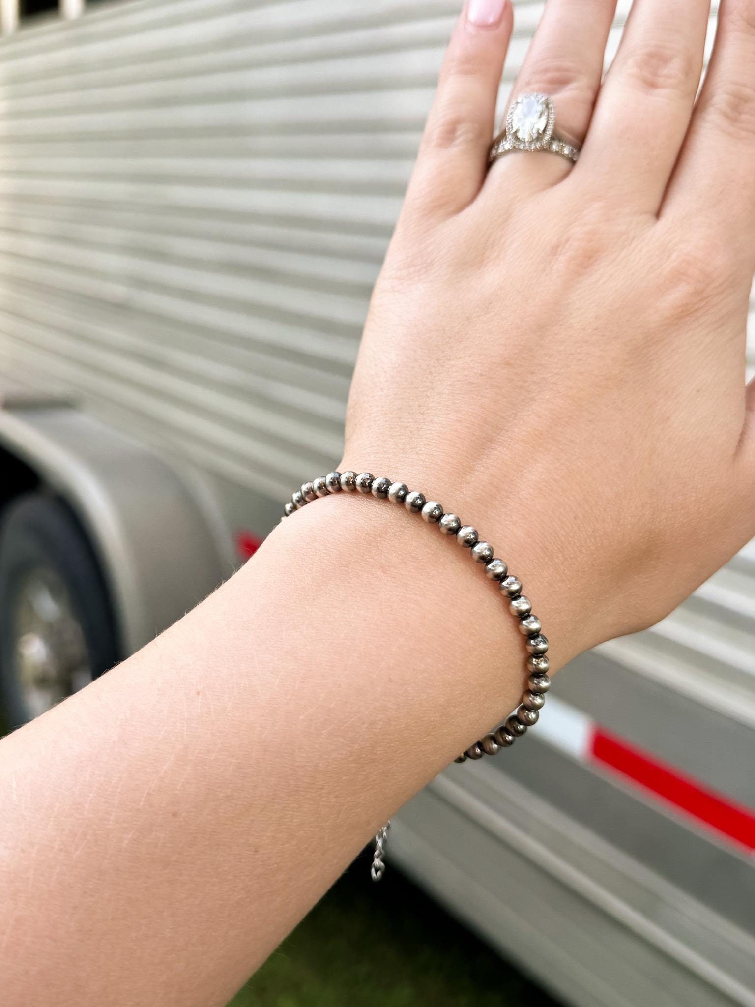Sterling silver navajo pearl bracelet - Etsy 日本