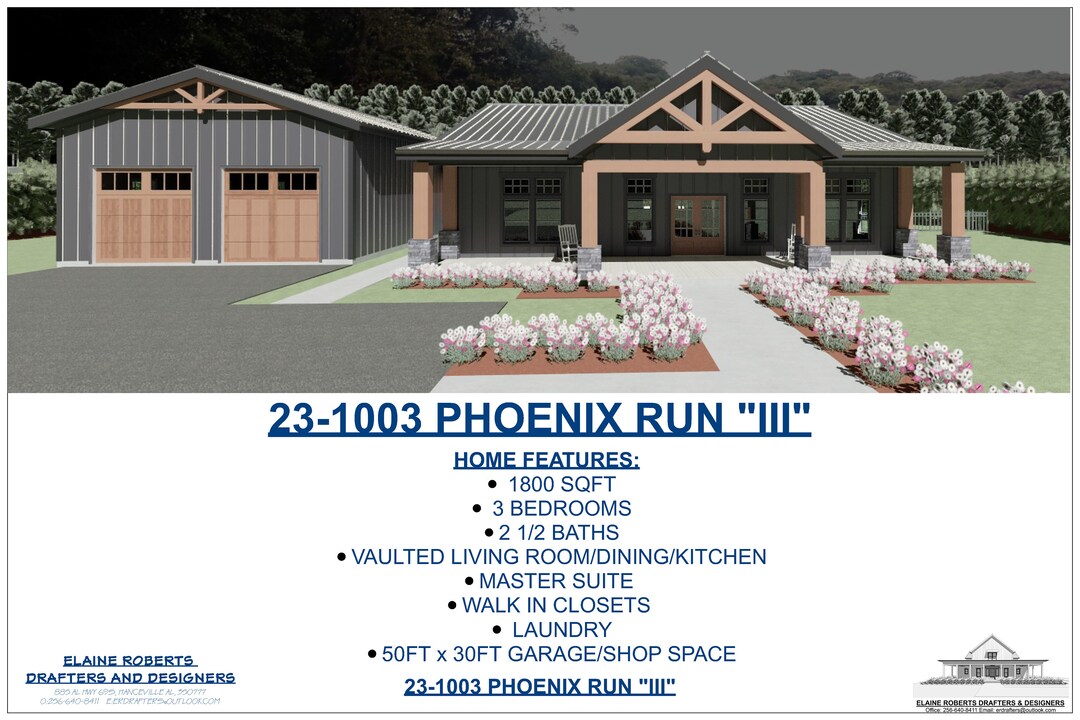 Barndominium/pole Barn Home Plan 231003 PHOENIX RUN Etsy