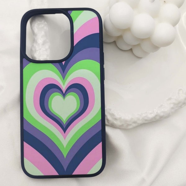 Love Heart iPhone case,Abstract Heart for iPhone 15 Pro Max, 14, 13, 12, 11, Xr, X, 8, 7 Plus