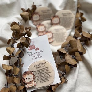 Aimant de 50 pcs en vrac, faveur d'aimant d'Ayatul Kursi, faveur de mariage musulman, faveur d'aimant personnalisée, faveurs d'aimant musulman, faveurs de baby shower