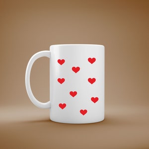 Coeur rouge SVG, SVG coeur simple, png coeur, fichier de sublimation, fichier de coupe pour cricut, silhouette coeur, amour image 3