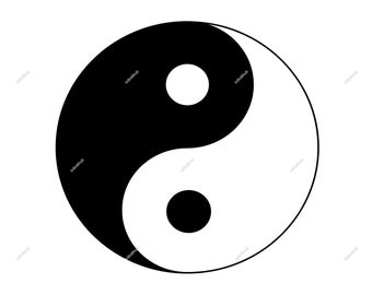 Yin Yang Symbol, mehrfarbig, sofort download SVG, PNG, EPS, dxf, jpg digitaler Download für T-shirts, Flaschen, Autos, Handyhüllen, Tassen etc