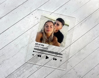 Personalisierte Song Plaque Geschenk, Jahrestagsgeschenk für Ihn Geschenk für sie Geschenk für Freund, Geschenk für Freundin, Valentinstag Musik Geschenk