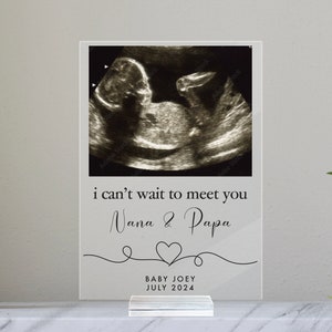 パーソナライズされた妊娠祖父母発表プレート、妊娠発表ギフト赤ちゃん発表新しい祖父母ギフトカスタム妊娠ギフト