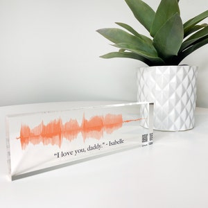 Sound Wave Art, Custom Sound Wave Print, Voice Recording, Your Song Choice, QR Code Scan, Anniversary Christmas Gift, Memorial Keepsake