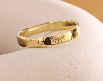 Sun and Moon Ring, Moon and Star Ring, Rings for Women, Sun Ring,  Moon Ring, Galaxy Ring, Star Ring, Gold Ring, Celestial Ring, Dainty Ring