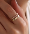 Sterling Silver Name Ring Set, Personalized Jewelry for Women, Engraved Ring, Stackable Rings, Wedding Rings, Bridesmaid Gifts