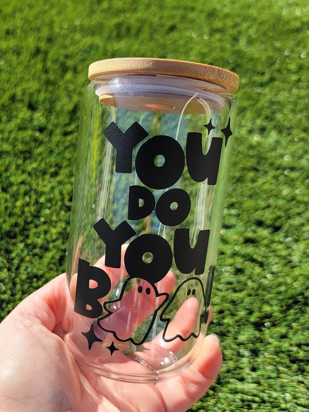 You Do You Boo Ghosts 16oz Libbey Glass Etsy