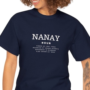 Nanay Cotton T-Shirt | Filipino Mom | Supermom | Cute Shirt | Pinoy Pinay Shirt | Gift for Filipino Mom