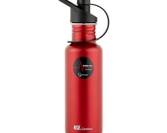 Stainless Steel Filtration Bottle Red