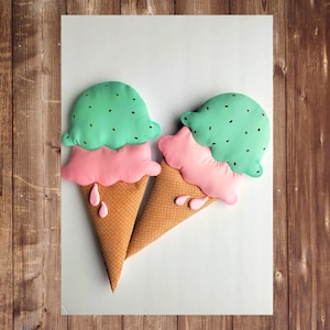 ice cream attachment, summer attachment, wreath attachment, ice cream decor, summer decor, sweets attachment, sweets decor