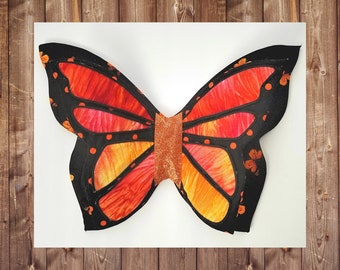 Butterfly attachment, monarch butterfly, spring attachment, wreath attachment, butterfly decor, spring decor, door decor, home decor