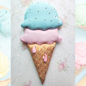 ice cream attachment, summer attachment, wreath attachment, ice cream decor, summer decor, sweets attachment, sweets decor