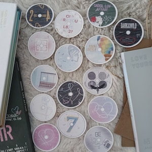 BTS Discography Sticker Bangtan Festa 2024 Bts Anniversary Kpop Stickers BTS Albums Water Resistant Jungkook V Jimin Jhope Suga Rm Jin