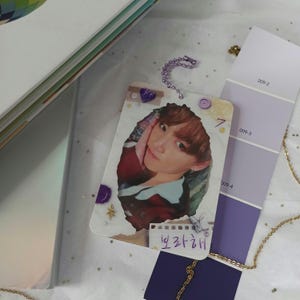 Bangtan Kpop Photocard Holder Acrylic PC Holder Keychain BTS Borahae