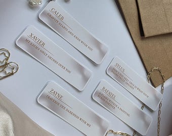 Love and Deepspace Message Stickers Water Resistant Waterproof LADS Sylus Zayne Xavier Rafayel Caleb Gacha Game Love Interest