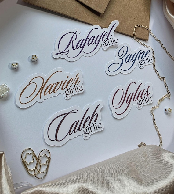 Love and Deepspace Stickers Water Resistant Waterproof LADS Girlie Sylus Zayne Xavier Rafayel Caleb Gacha Game Love Interest