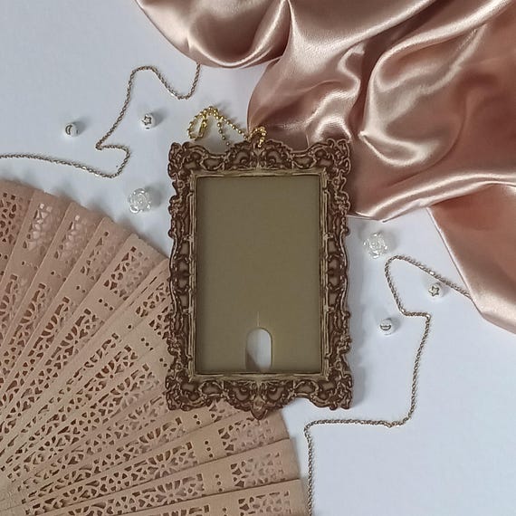 BARROQUE Kpop Photocard Holder Acrylic PC Holder Keychain Vintage Y2K Elegant