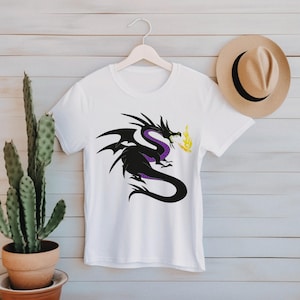 Vintage Disney Villains Sleeping Beauty Shirt, Disney Maleficent Shirt, Disney Villains Shirt, Disneyland Tee, La Tanière du Dragon Tee