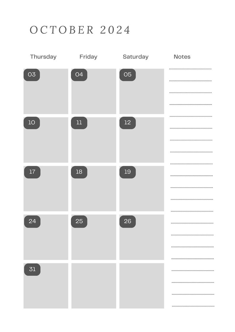 2024 Planner 2024 Agende _ 2024 Gray Planner Etsy Canada
