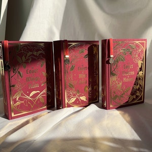 ACOTAR Series (Books 1-3) Set Rebound | Special Edition of Acotar, Acomaf, & Acowar box set, Hand made, rebind foil cover, limited run