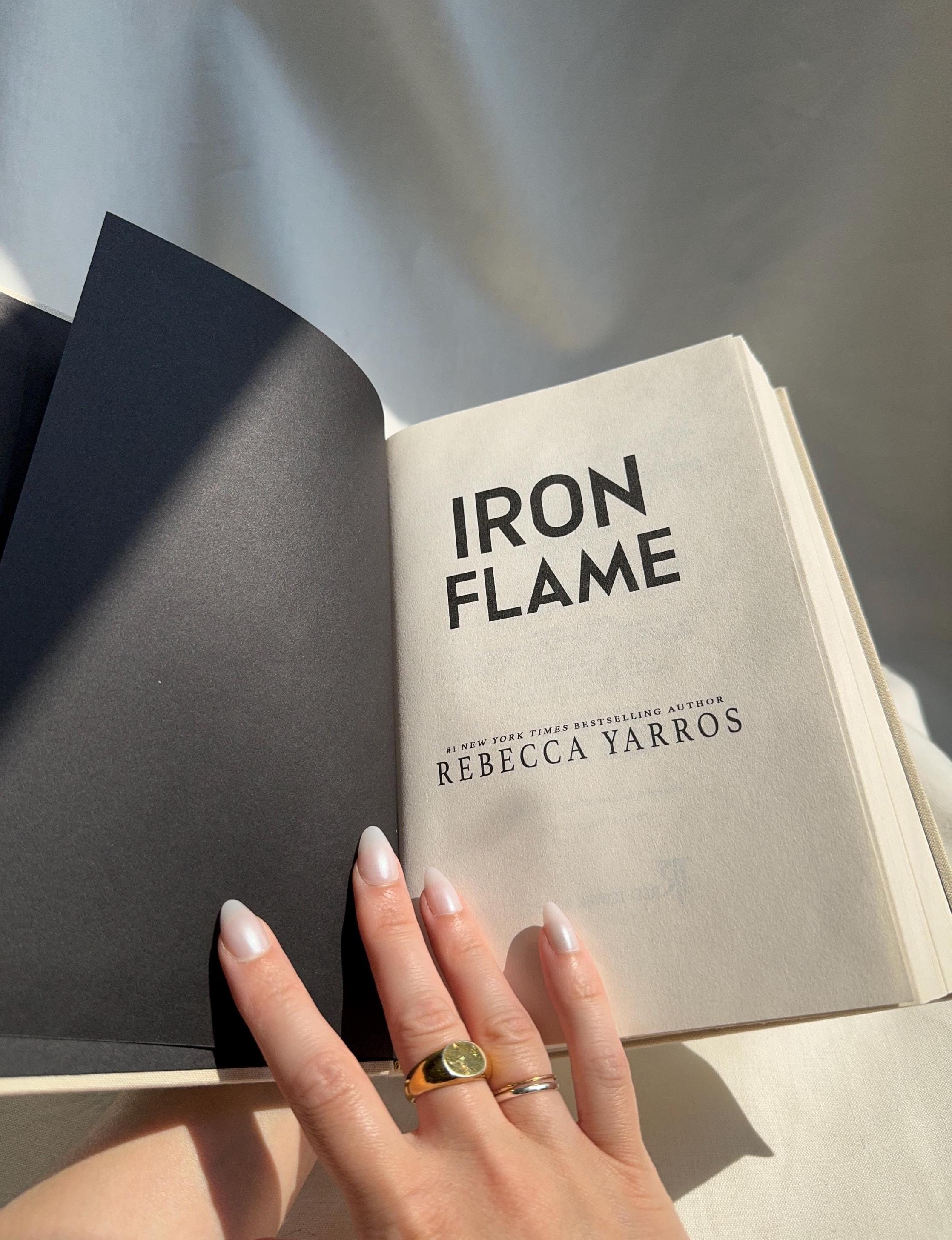 Iron Flame Rebound Book | Special Edition, Handmade, Foil Cover, The Empyrean series, Rebecca Yarros, Custom Rebind, Bindery, Fourth Wing