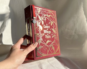 A Court of Wings and Ruin: Handmade Rebound Book, Gold Foil Edition, Velvet Bookmark