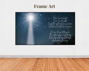Advent Samsung Frame Art O Come Divine Messiah