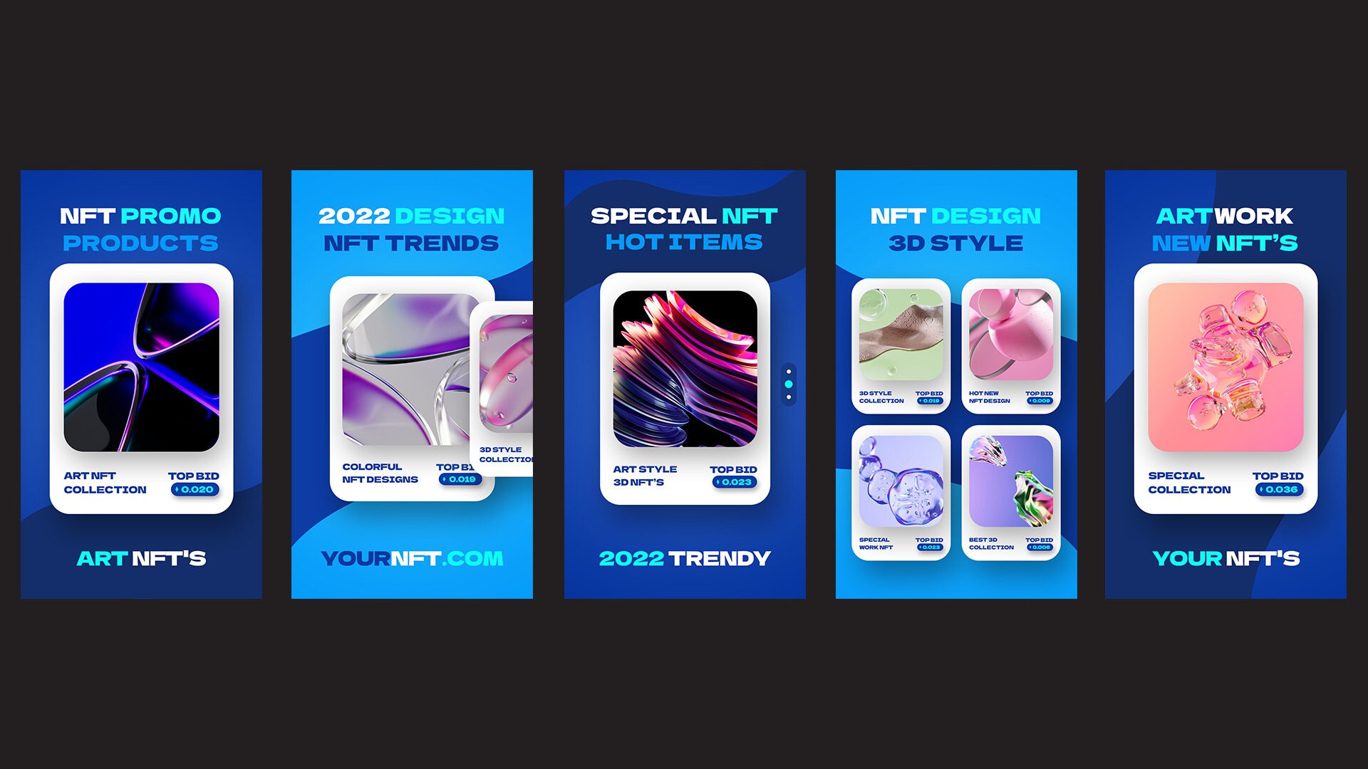 100 NFT Instagram Social Media Stories Reels PSD Templates Easy Use ...