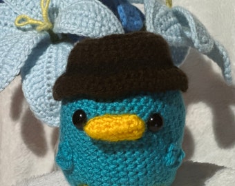 Crochet Perry the Platypus Pattern (w/ hat)