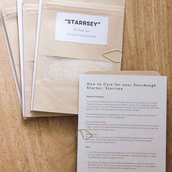 Dehydrated Sourdough Starter With Instruction Card, Sourdough Starter, Sourdough Bread
