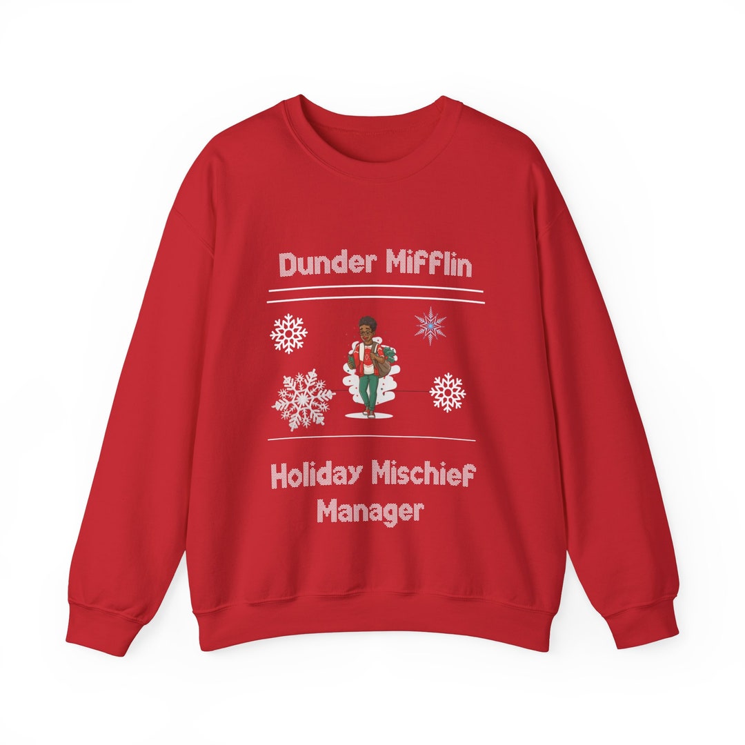 Happy Holidays Dunder Mifflin Christmas Sweater The Office Dunder
